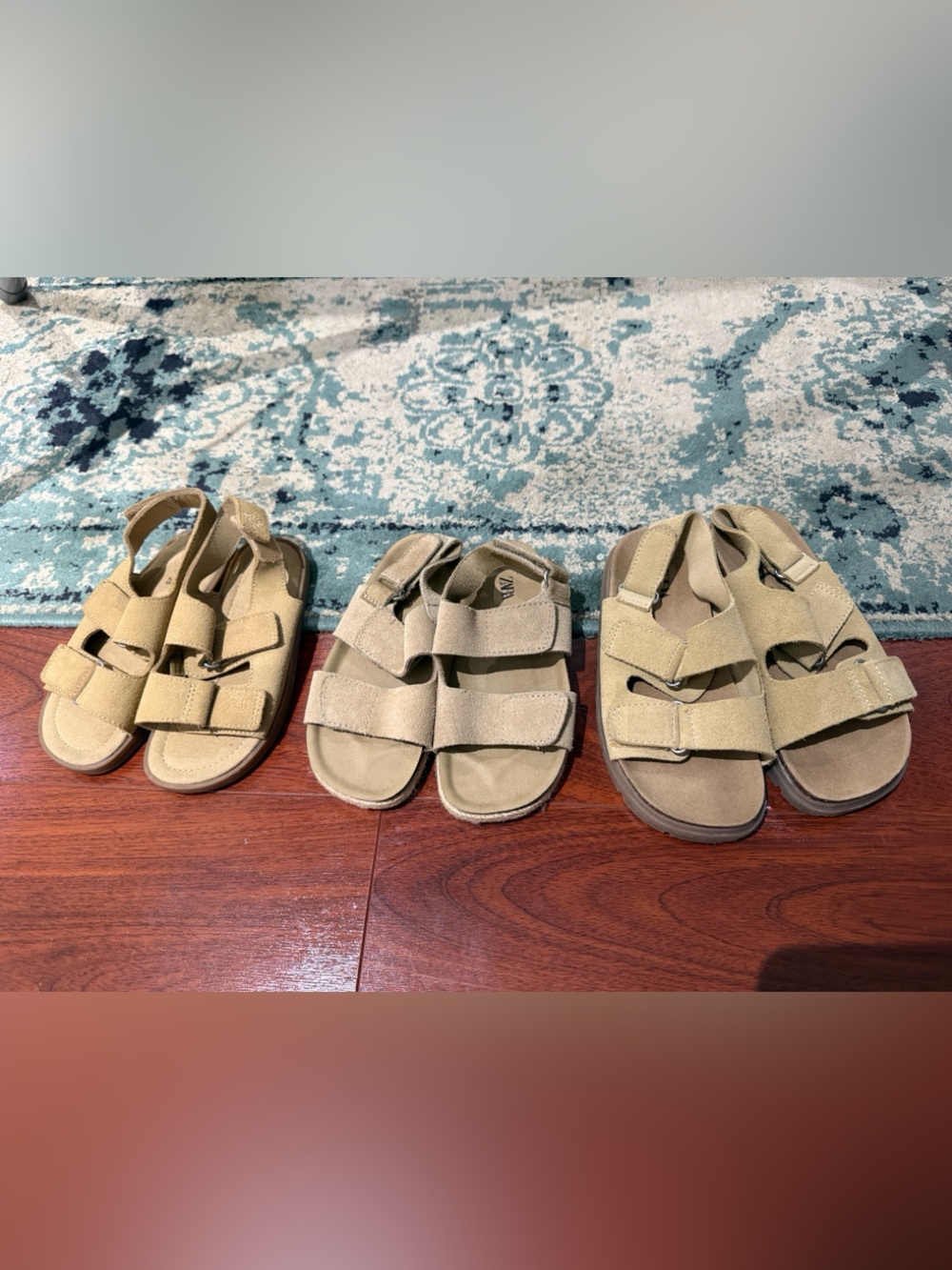 Boys Zara genuine suede leather sandals